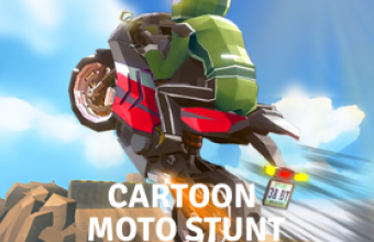 Cartoon Moto Stunt